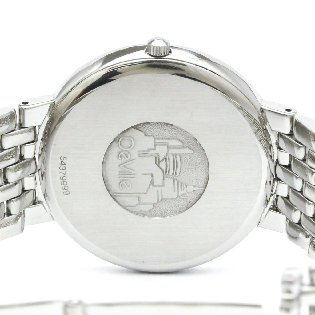 Pre-Owned OMEGA De Ville Quartz Stainless Steel Mens Watch 7520.23 Polished