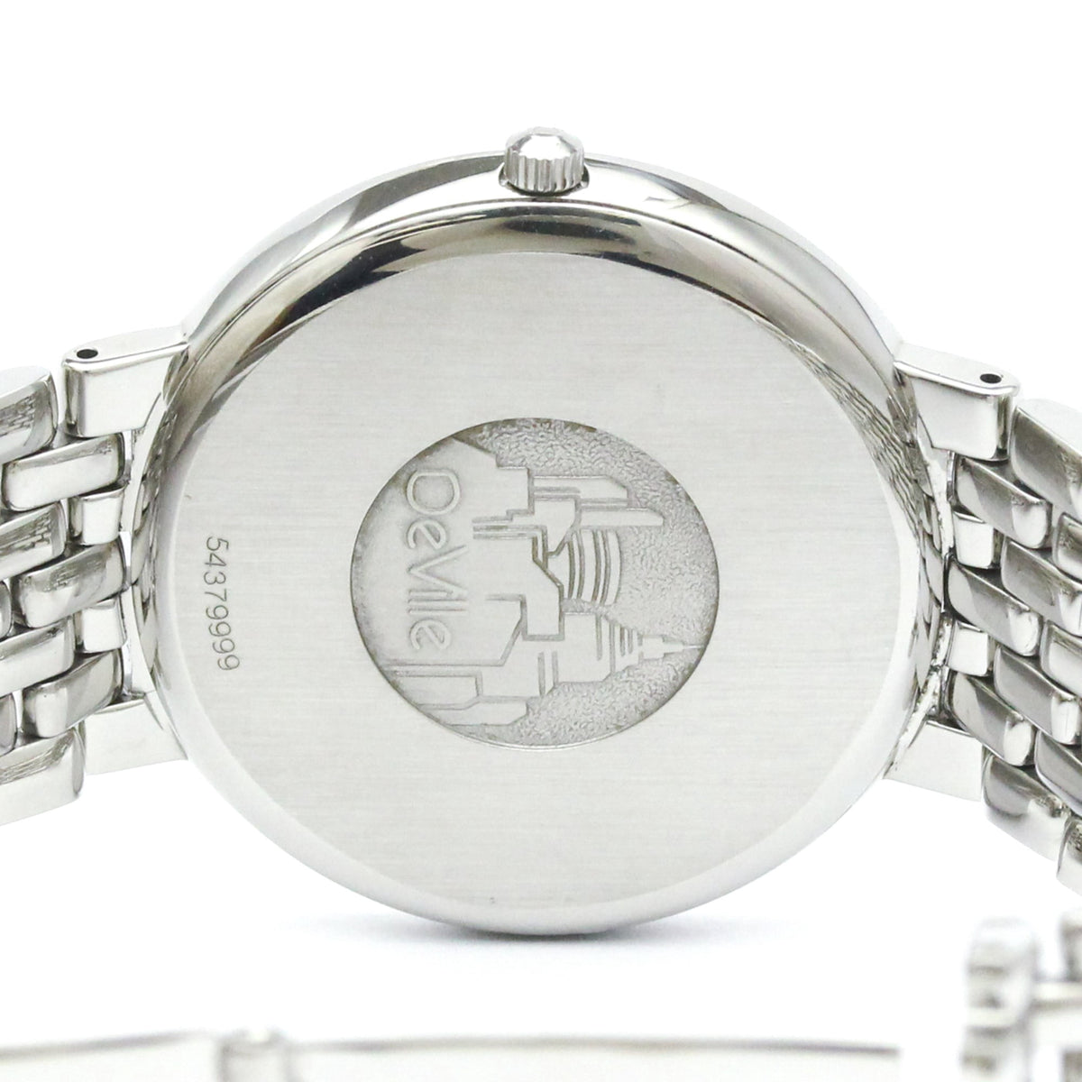 Pre-Owned OMEGA De Ville Quartz Stainless Steel Mens Watch 7520.23 Polished