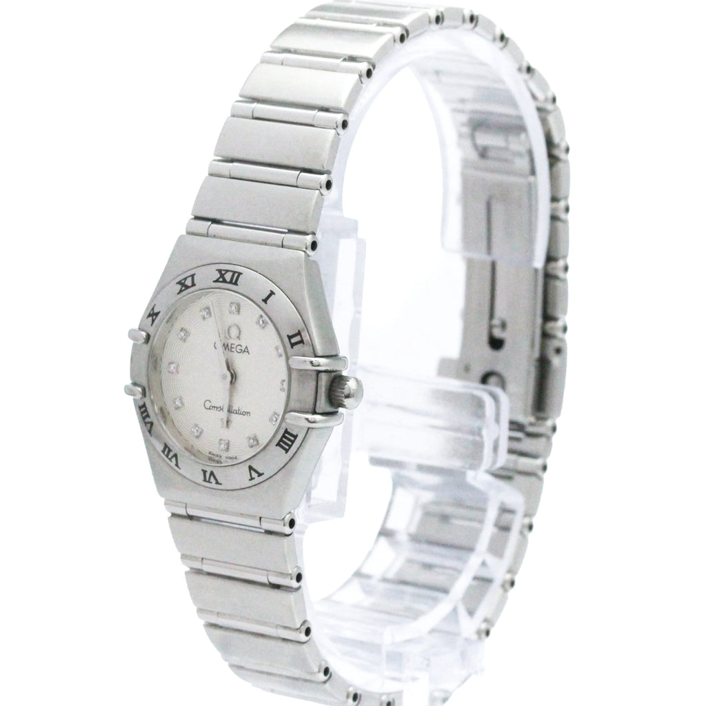 Pre-Owned OMEGA Constellation Diamond Steel Quartz Ladies Watch 1562.36