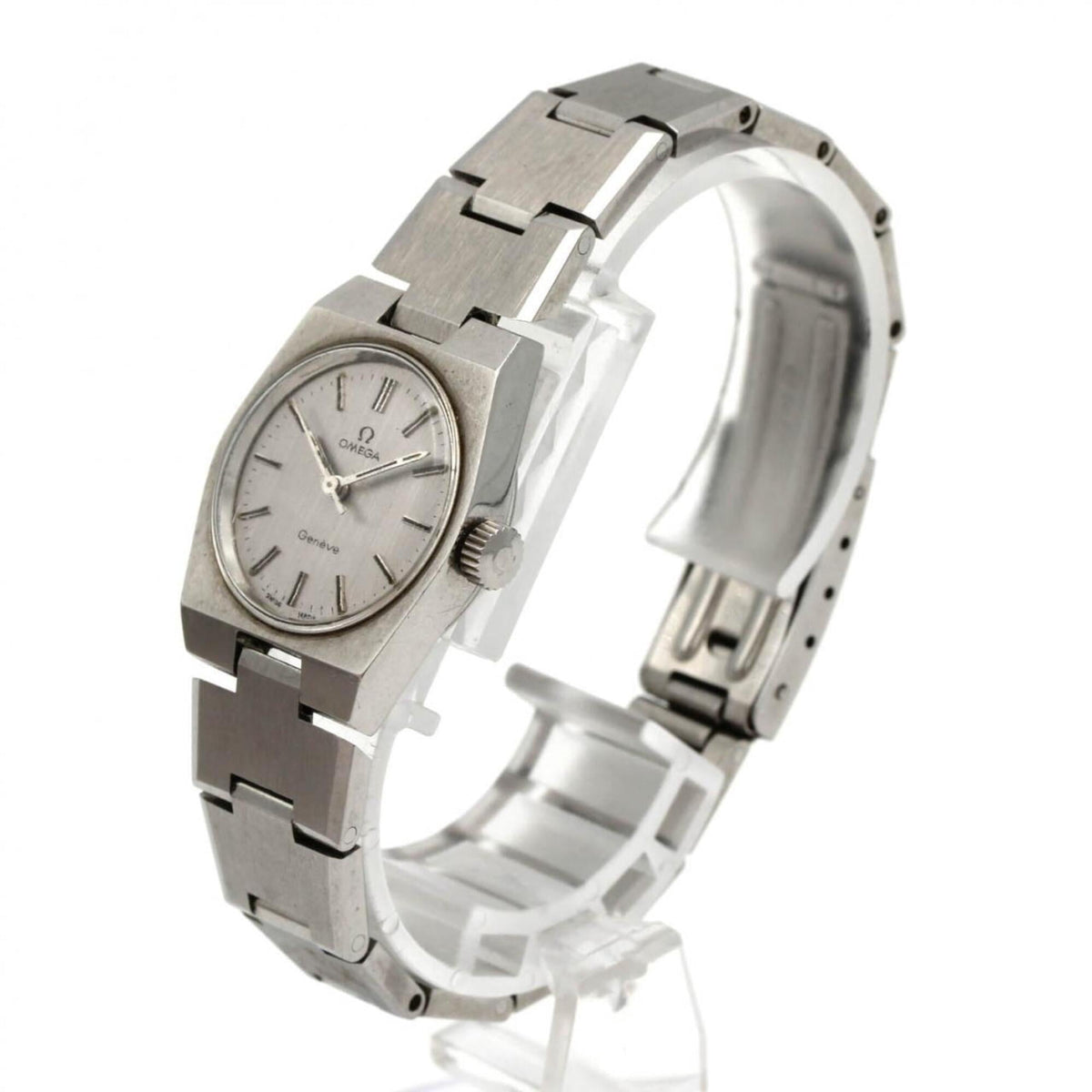 Pre-Owned Omega Geneve Stainless Steel Watch, Manual Winding