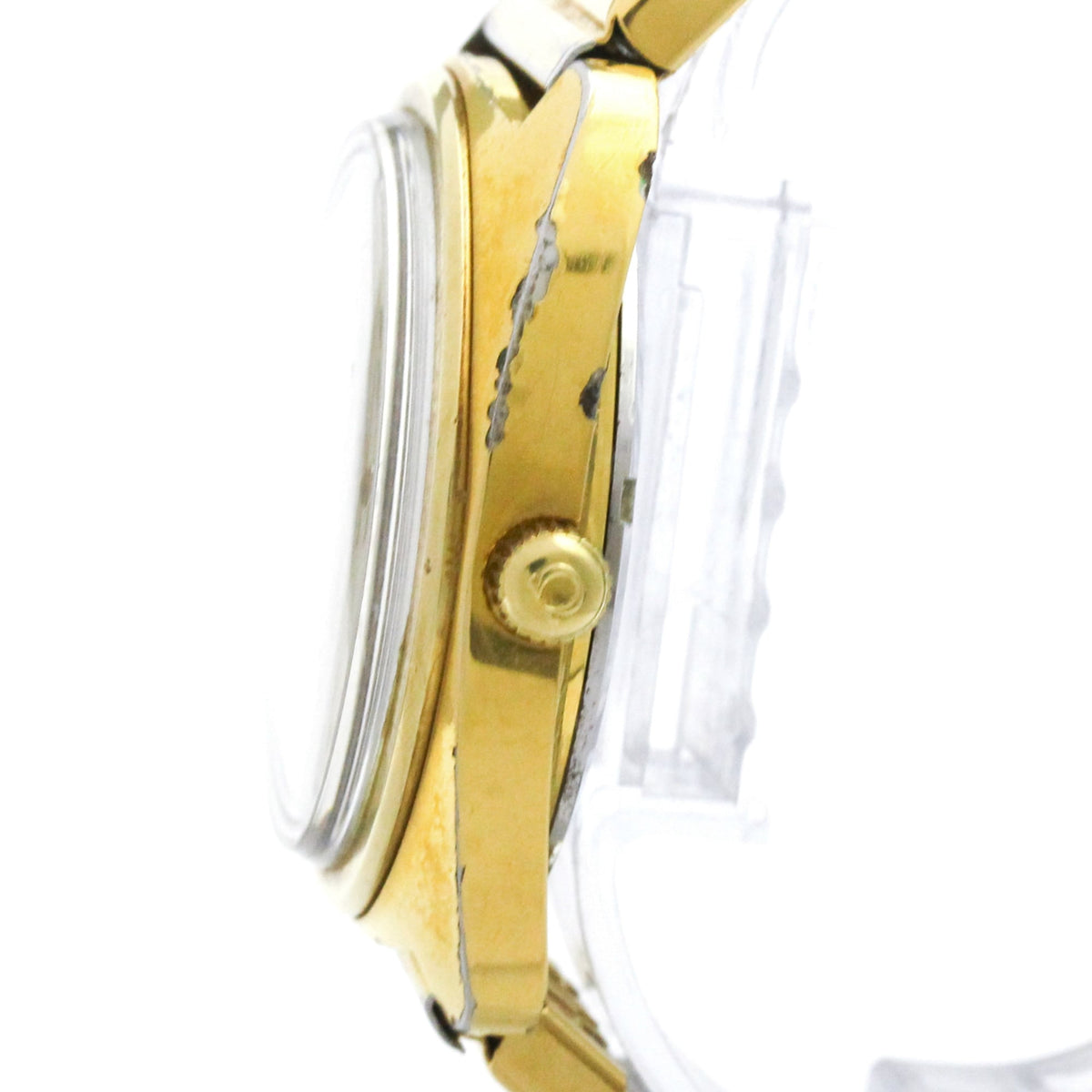 Pre-Owned OMEGA Seamaster Day Date Cal 752 Gold Plated Automatic Watch 166.064 Vintage