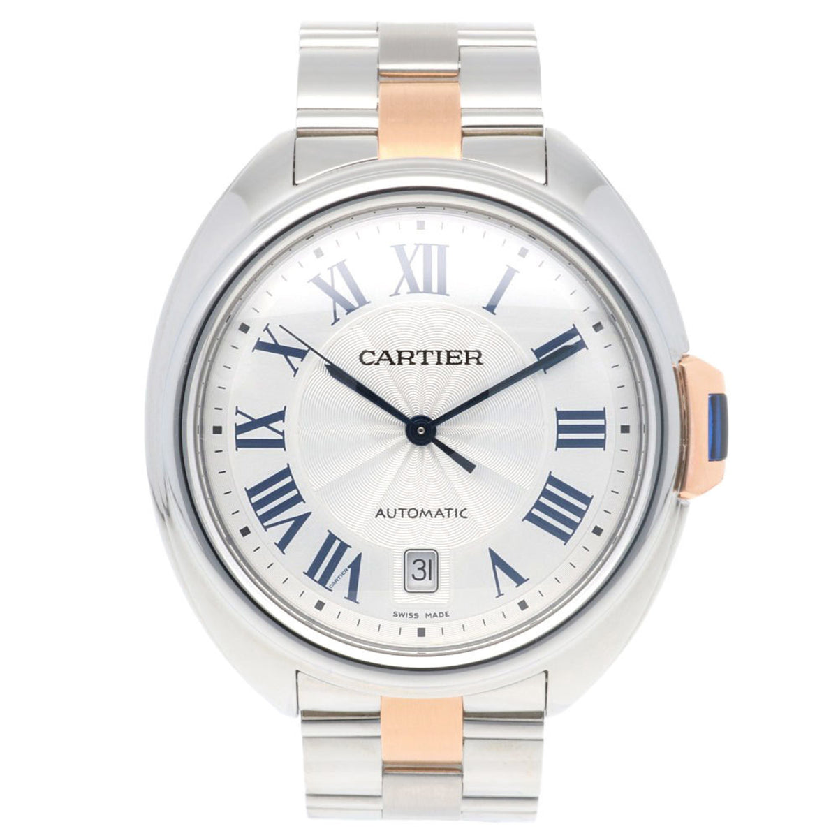 Pre-Owned Cartier Clé de Watch Stainless Steel 3850 Automatic Men's CARTIER... (Good)