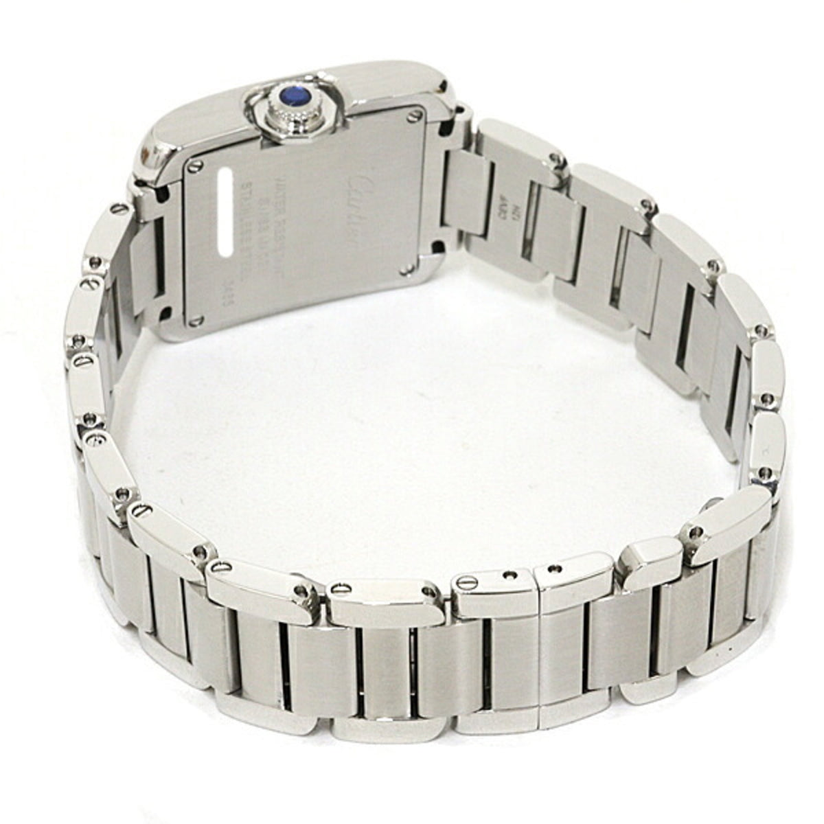 Pre-Owned Cartier women's watch Tank Anglaise SM W4TA0003, diamond, stainless steel, quartz,...