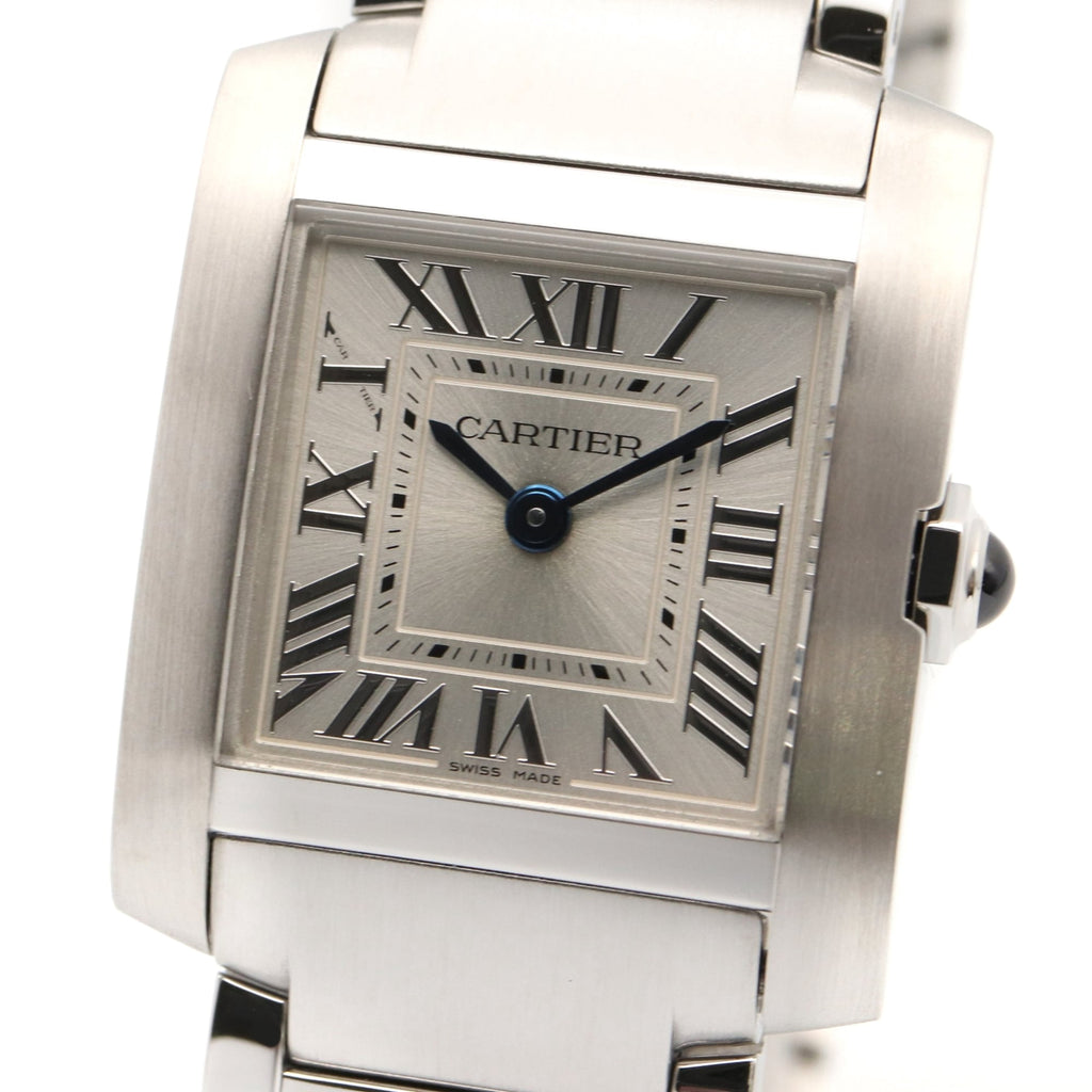 Pre-Owned Cartier Tank Française SM Watch, Stainless Steel, Ladies, Silver Tone, WSTA0065