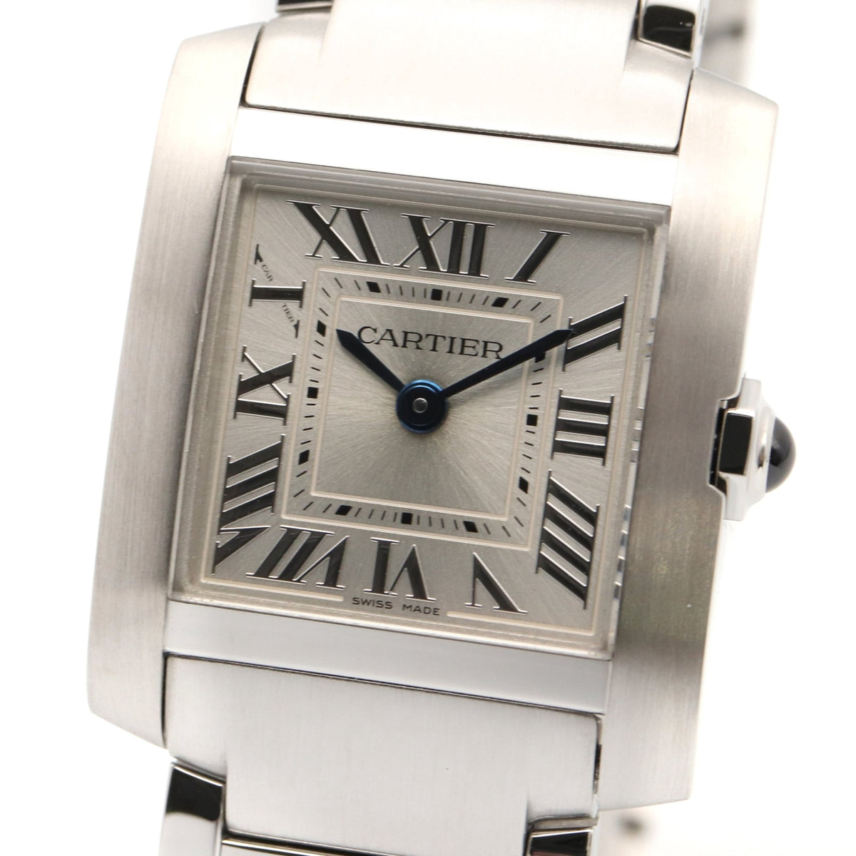 Pre-Owned Cartier Tank Française SM Watch, Stainless Steel, Ladies, Silver Tone, WSTA0065