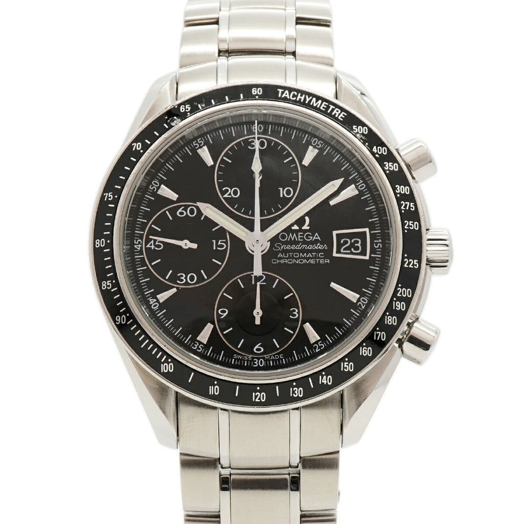 Pre-Owned Omega Speedmaster Date 3210.50 Black Dial Men's Watch