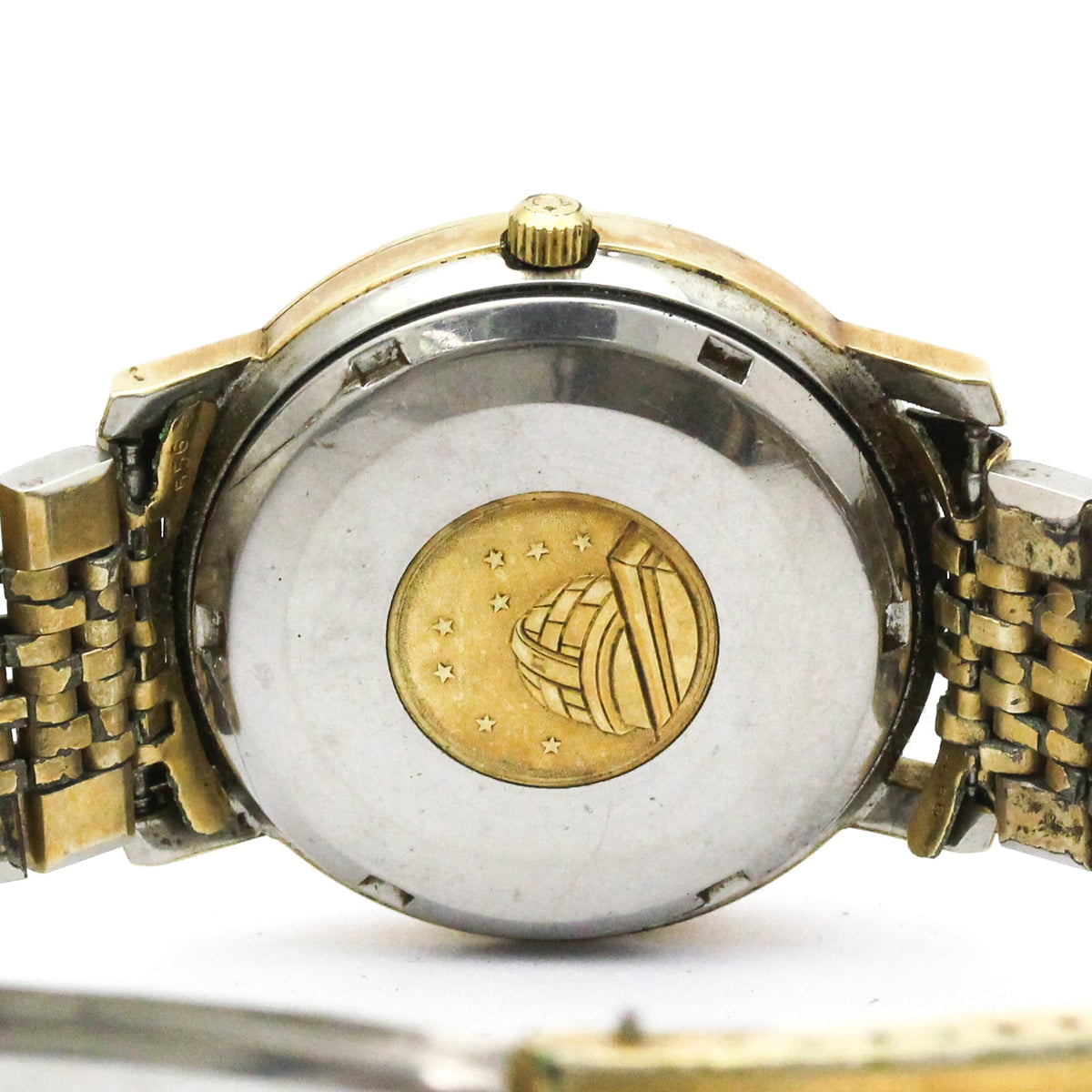 Pre-Owned OMEGA Constellation Day Date Cal 751 Gold Plated Automatic Mens Watch 168.016 Vintage
