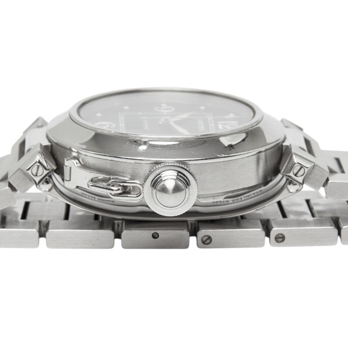 Pre-Owned Cartier Pasha C Big Date Watch W31053M7 Automatic (with manual winding) Black Dial...