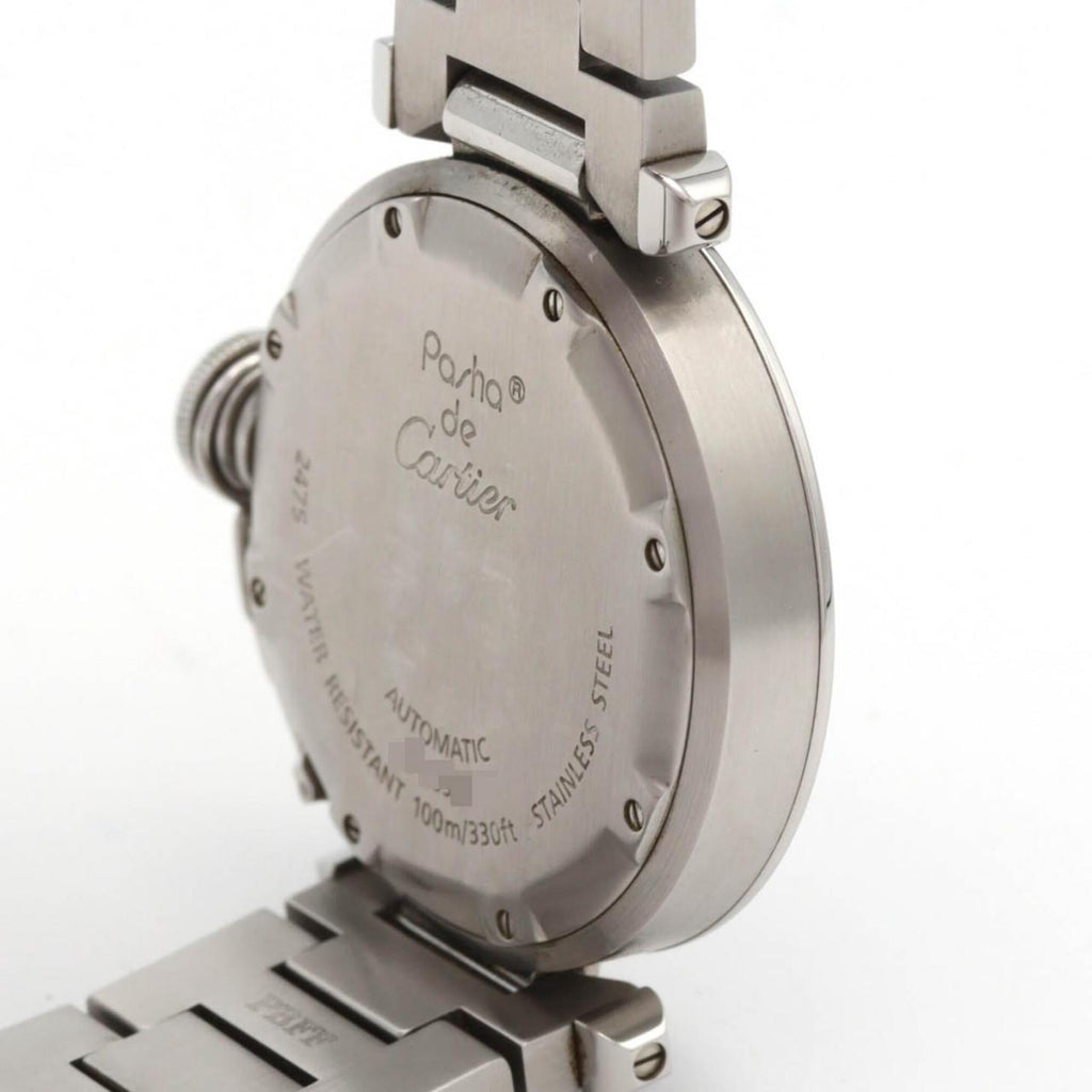 Pre-Owned Cartier Pasha C Grande Date W31047M7 Stainless Steel Automatic Watch