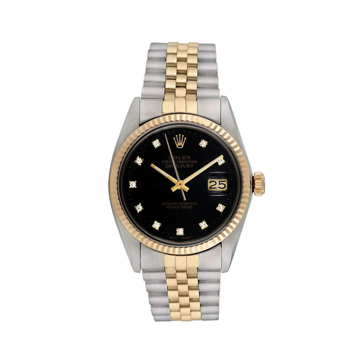 Pre-Owned Rolex Men's Datejust 36mm Yellow gold and Stainless steel Jubilee Wristwatch