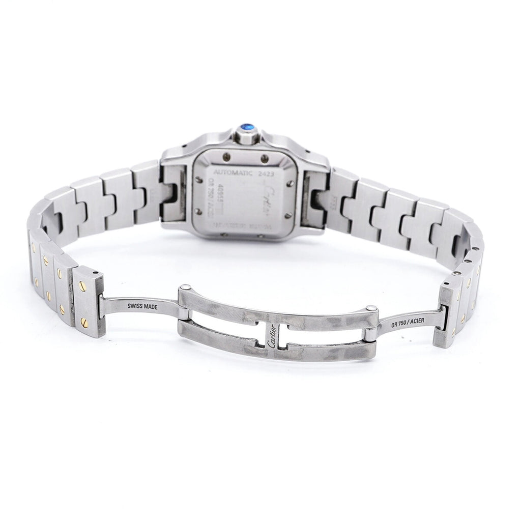 Pre-Owned Cartier Santos Galbee SM W20057C4 Silver Dial Women's Watch