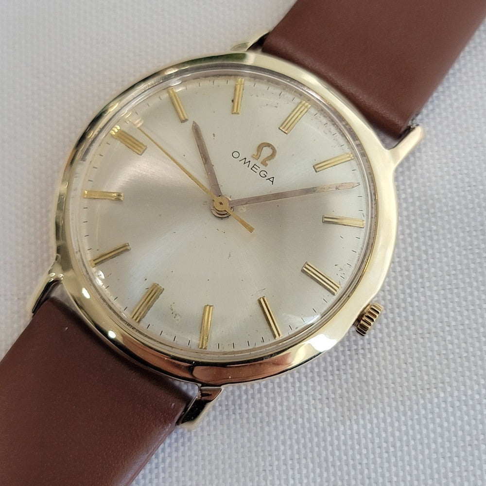Pre-Owned Omega 14k Solid Gold Cal 600 Mens 33mm 1960s Manual Wind Dress Watch RA667