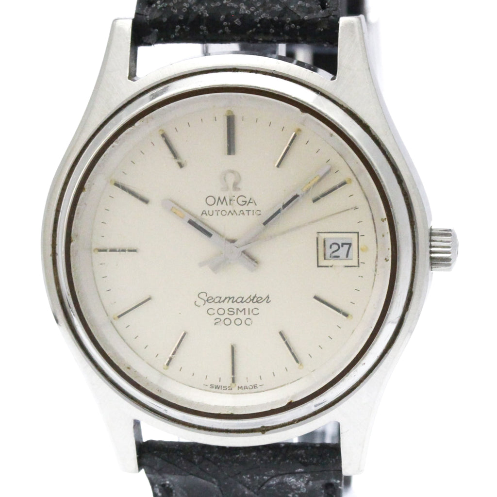 Pre-Owned OMEGA Seamaster Cosmic 2000 Cal 1012 Steel Automatic Mens Watch 166.128