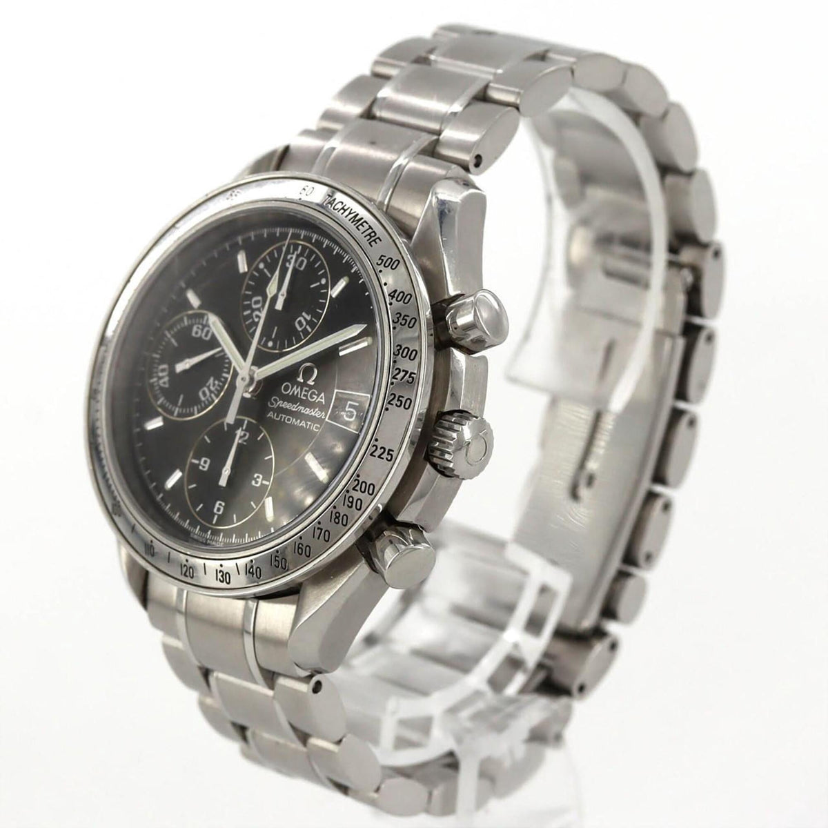 Pre-Owned Omega Speedmaster Date 3513.50 Stainless Steel Automatic Watch
