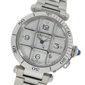 Pre-Owned Cartier Pasha Grid Date Automatic Watch for Men, Stainless Steel (SS) W31040H3,...