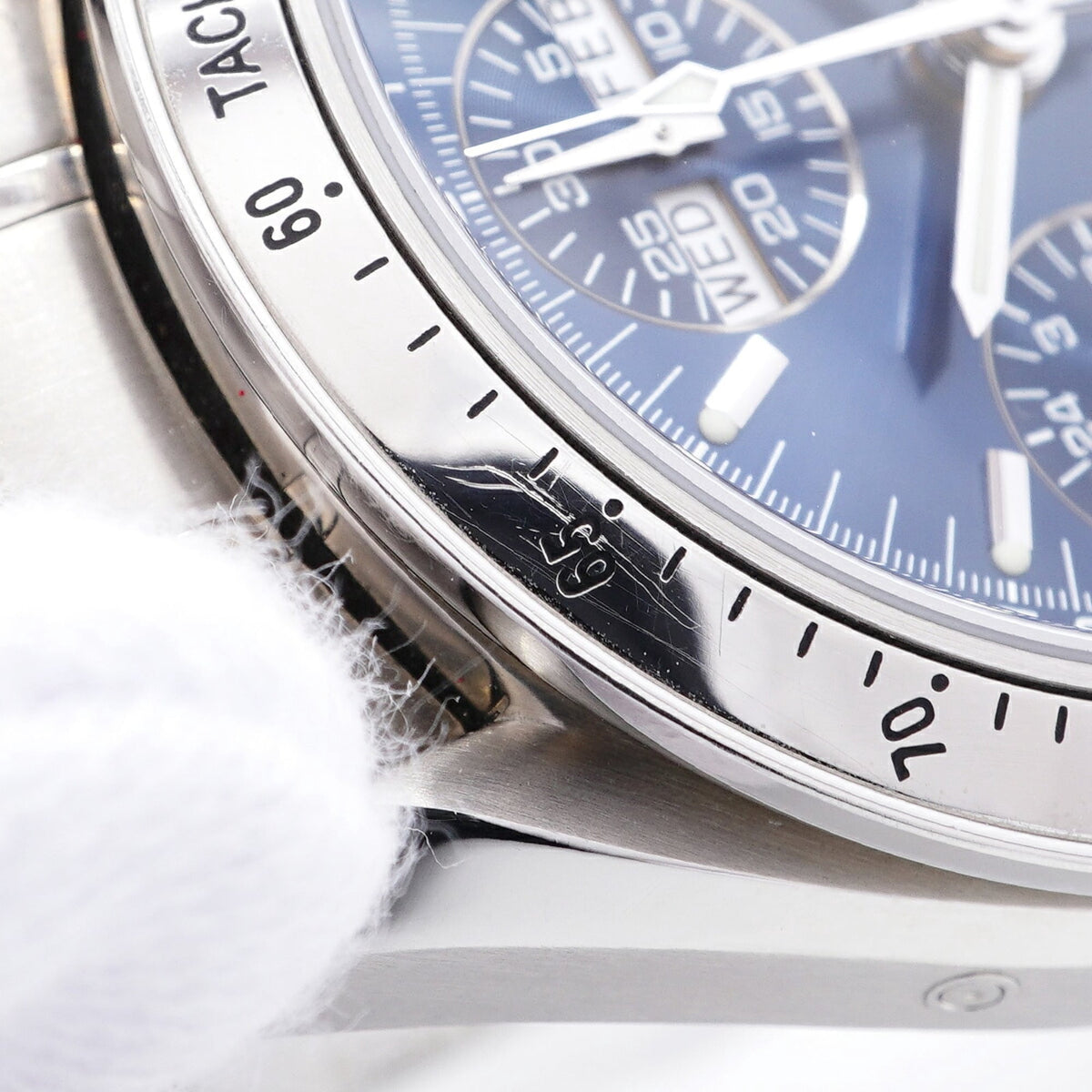 Pre-Owned Omega Speedmaster Day-Date 3523.80 Blue Dial Men's Watch