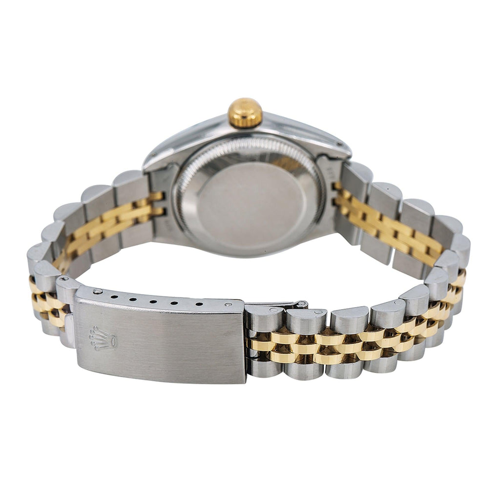 Pre-Owned Rolex Datejust 26MM 6917 Blue Diamond Dial Fluted Bezel Two Tone Yellow Gold Jubilee Bracelet