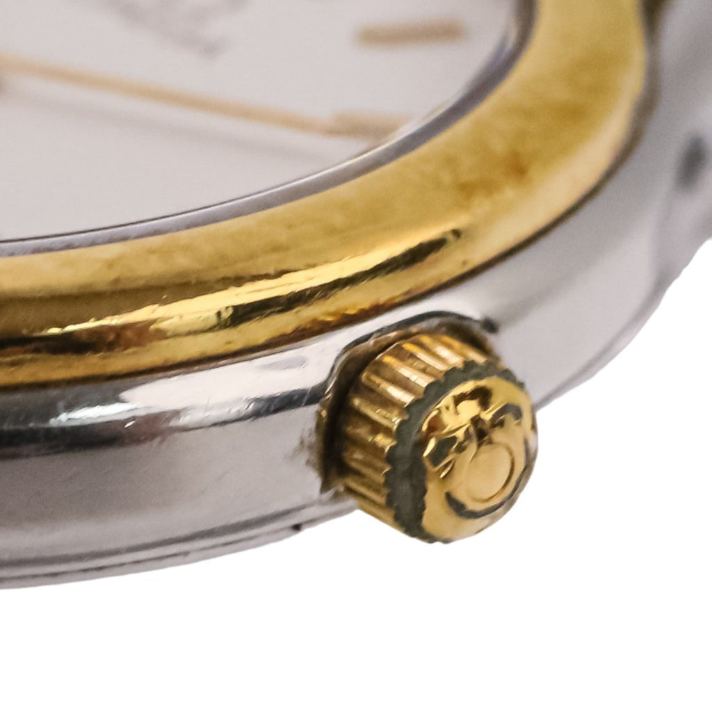 Pre-Owned OMEGA De Ville Symbol Quartz Watch, White Dial, Silver/Gold Color, Women's