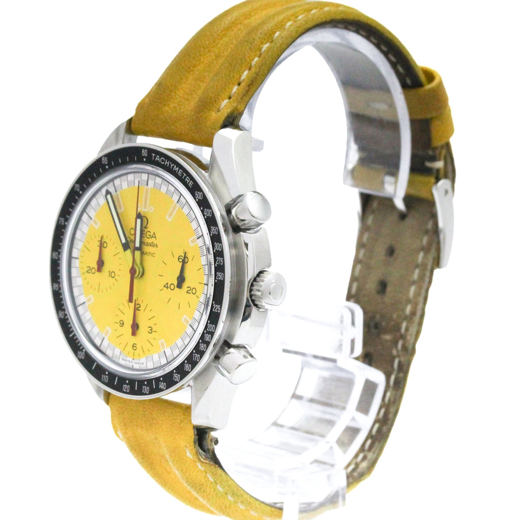 Pre-Owned OMEGA Speedmaster Michael Schumacher Yellow Dial Watch 3510.12 Polished