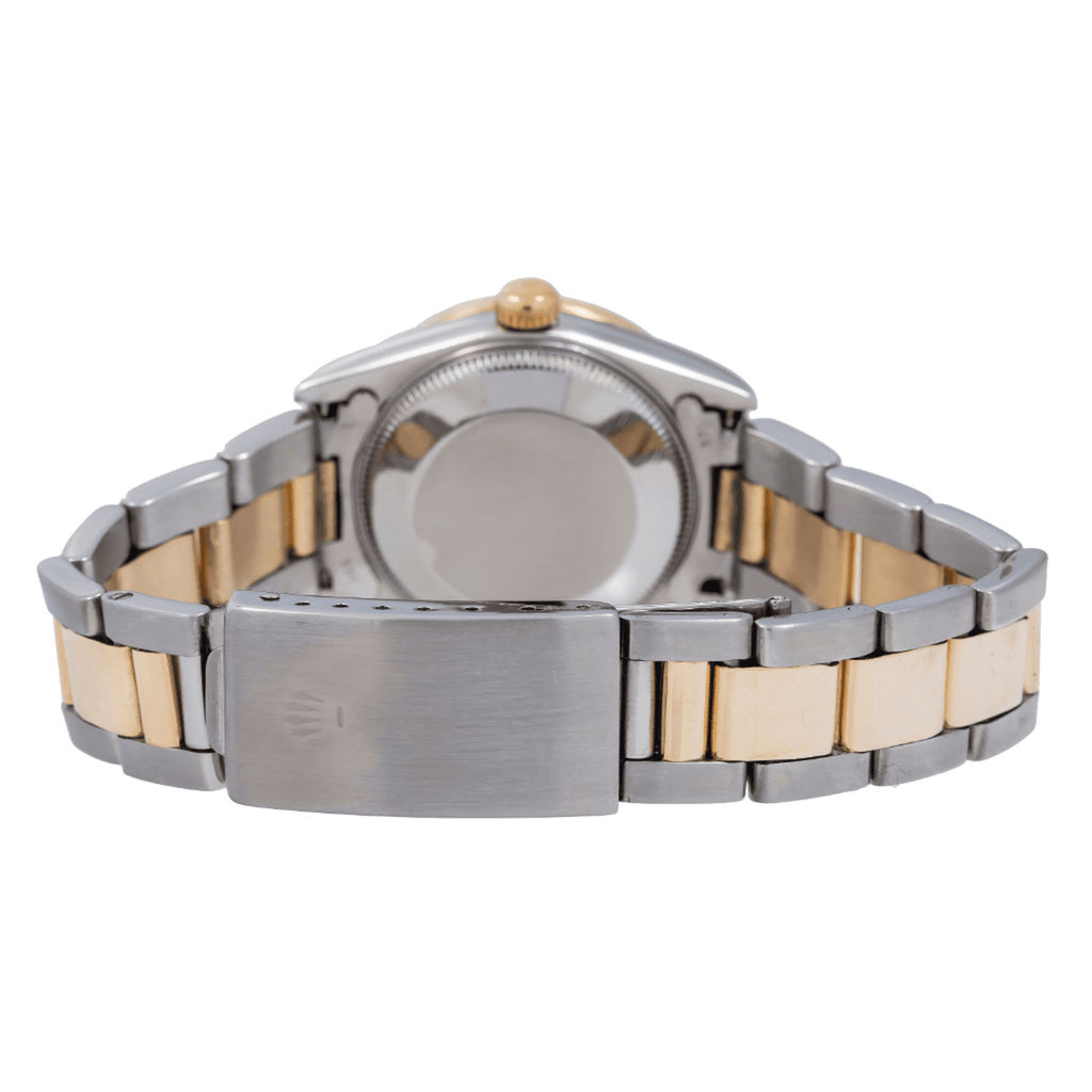 Pre-Owned Rolex Datejust 31MM 68273 Champagne Diamond Dial Diamond Bezel Two Tone Yellow Gold Oyster Bracelet