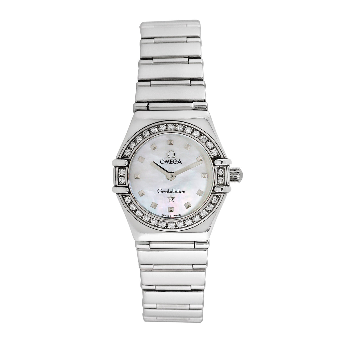 Pre-Owned Omega Women's Constellation 22mm Stainless Steel Wristwatch