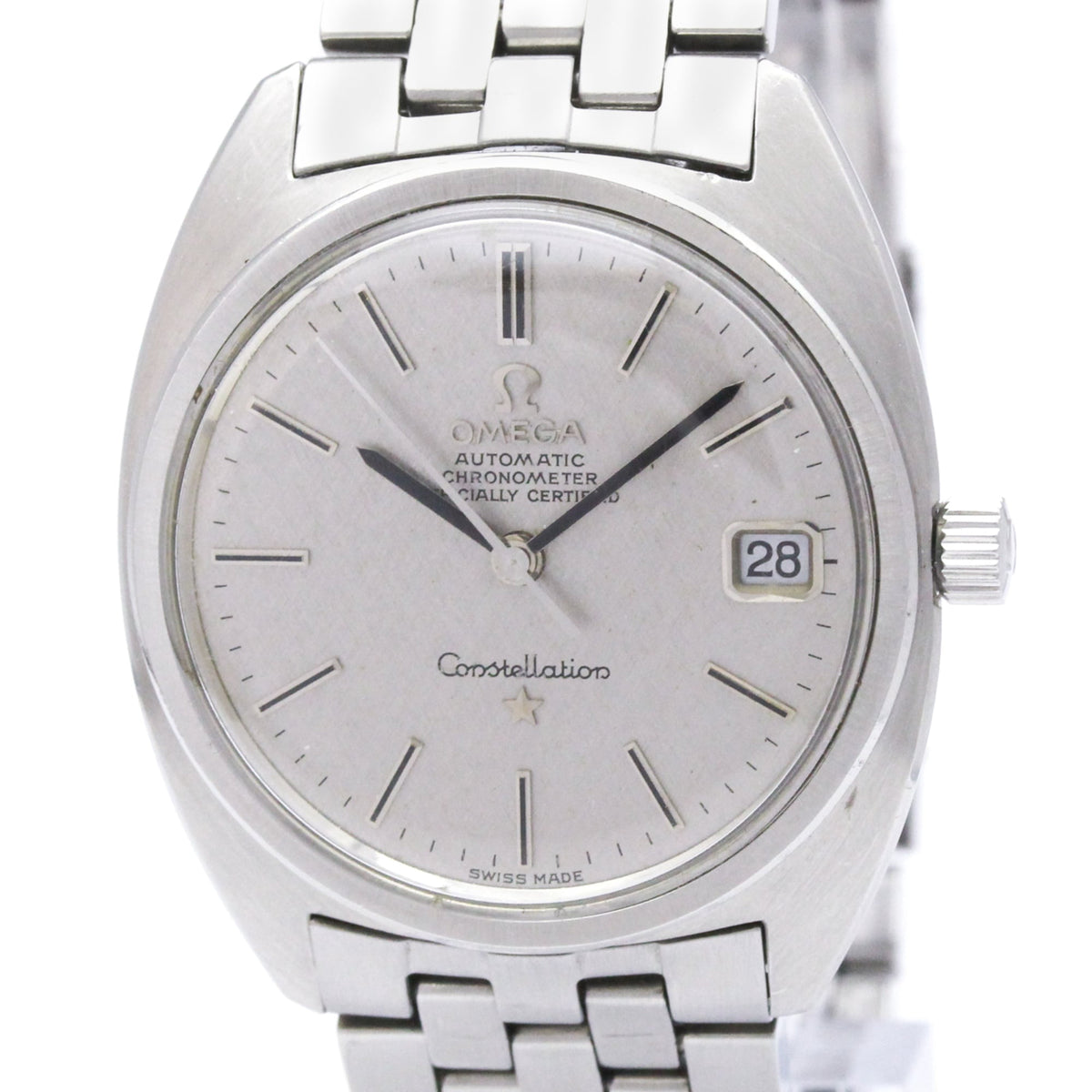 Pre-Owned OMEGA Constellation Date Cal 564 Steel Automatic Watch 168.017 Vintage