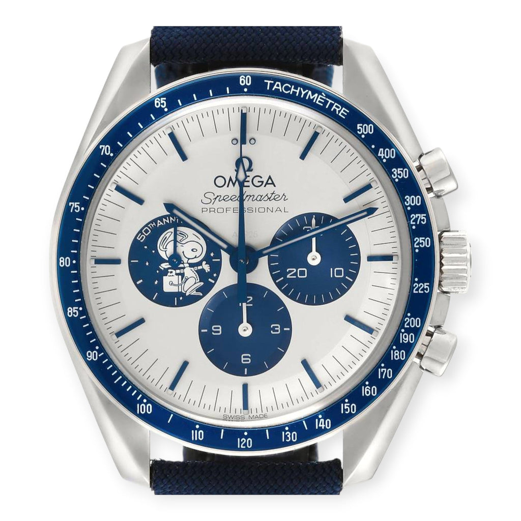 Pre-Owned Omega Speedmaster 310.32.42.50.02.001 Silver Snoopy Award Mens Moonwatch