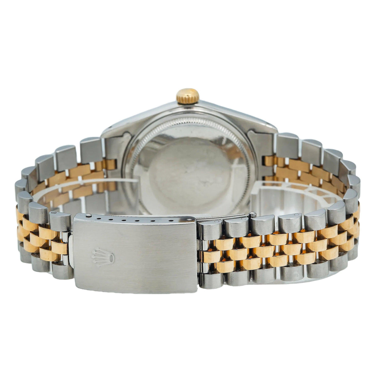 Pre-Owned Rolex Datejust 31MM 6824 Mother of Pearl Roman Diamond Dial Fluted Bezel Two Tone Yellow Gold Jubilee Bracelet