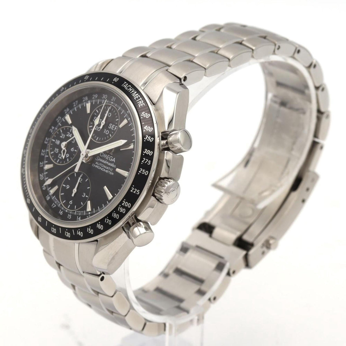 Pre-Owned Omega Speedmaster Day-Date 3220.50 Stainless Steel Automatic Watch