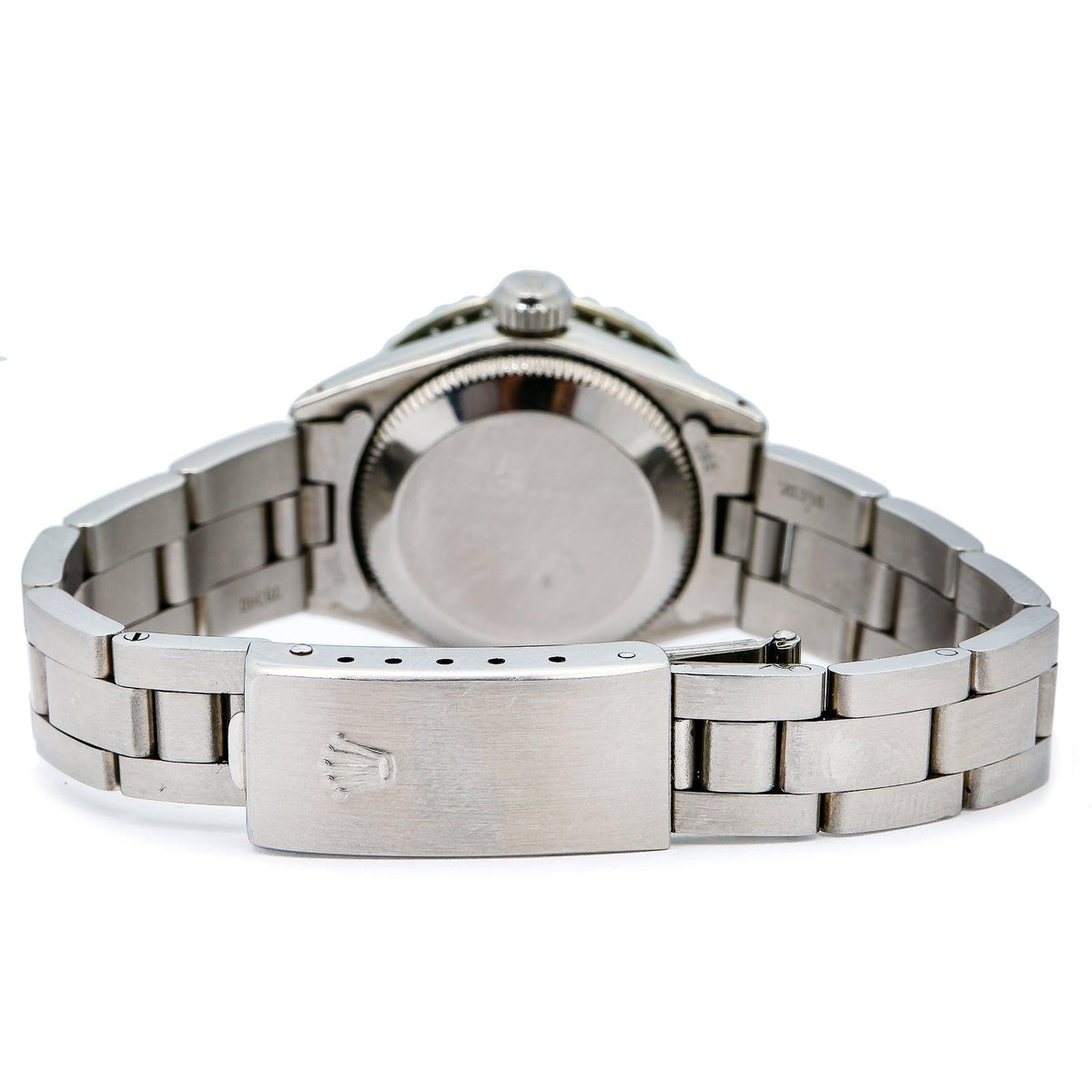 Pre-Owned Rolex Datejust 26MM 6916 Purple Diamond Dial Diamond Bezel Stainless Steel Oyster Bracelet