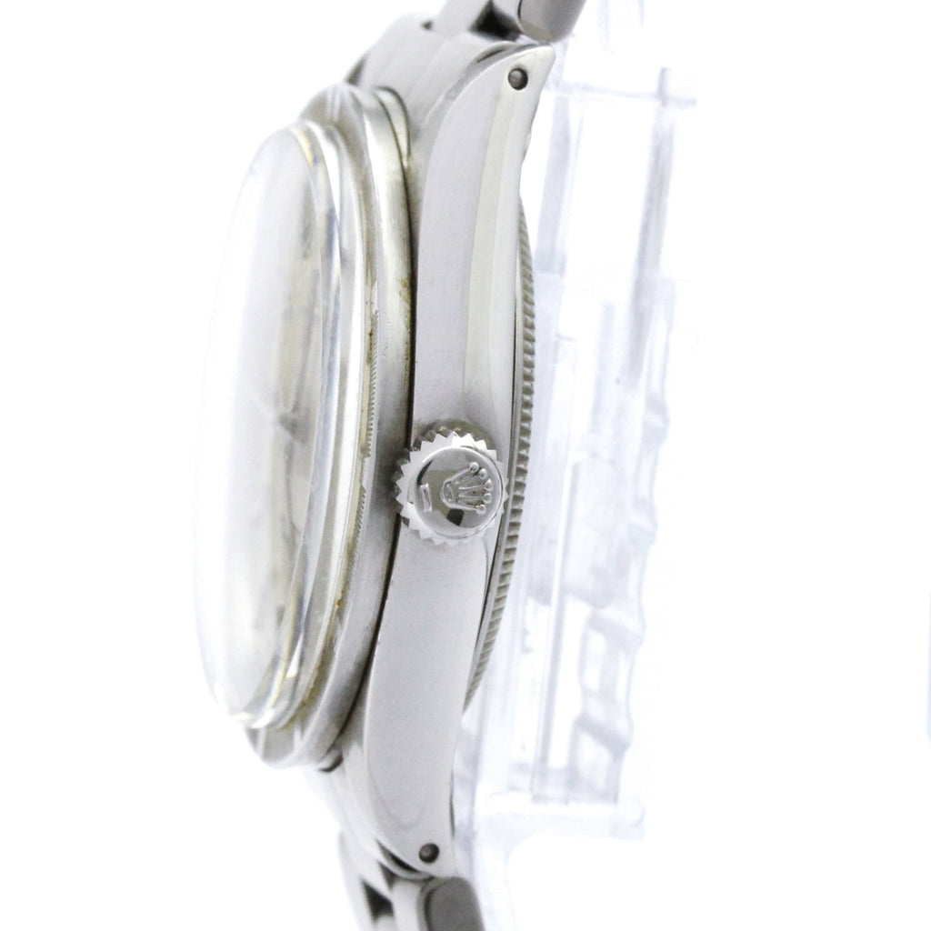 Pre-Owned ROLEX Oyster Perpetual 1007 Steel Automatic Mens Watch Vintage