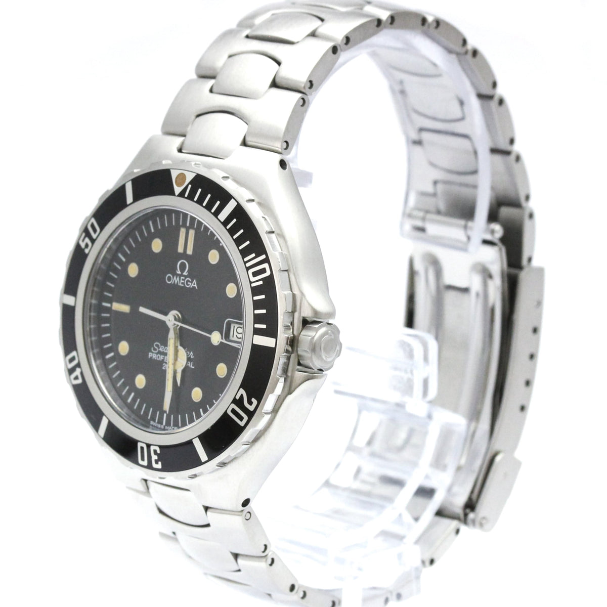 Pre-Owned OMEGA Seamaster Professional 200M Large Size Steel Mens Watch Polished