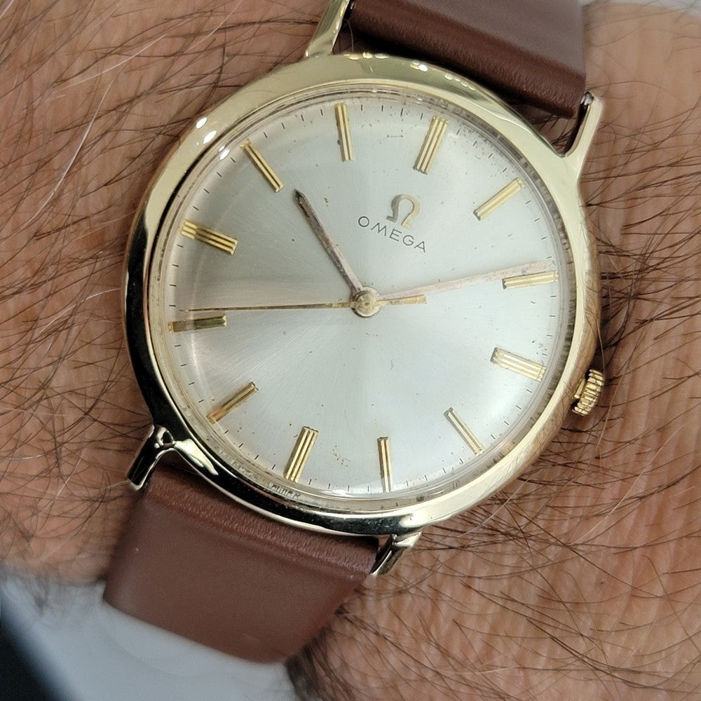 Pre-Owned Omega 14k Solid Gold Cal 600 Mens 33mm 1960s Manual Wind Dress Watch RA667