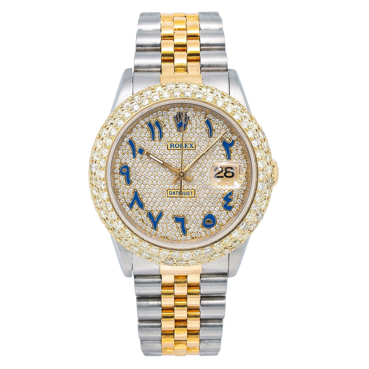 Pre-Owned Rolex Datejust 36MM 16233 Champagne Diamond Dial Two Tone Bracelet