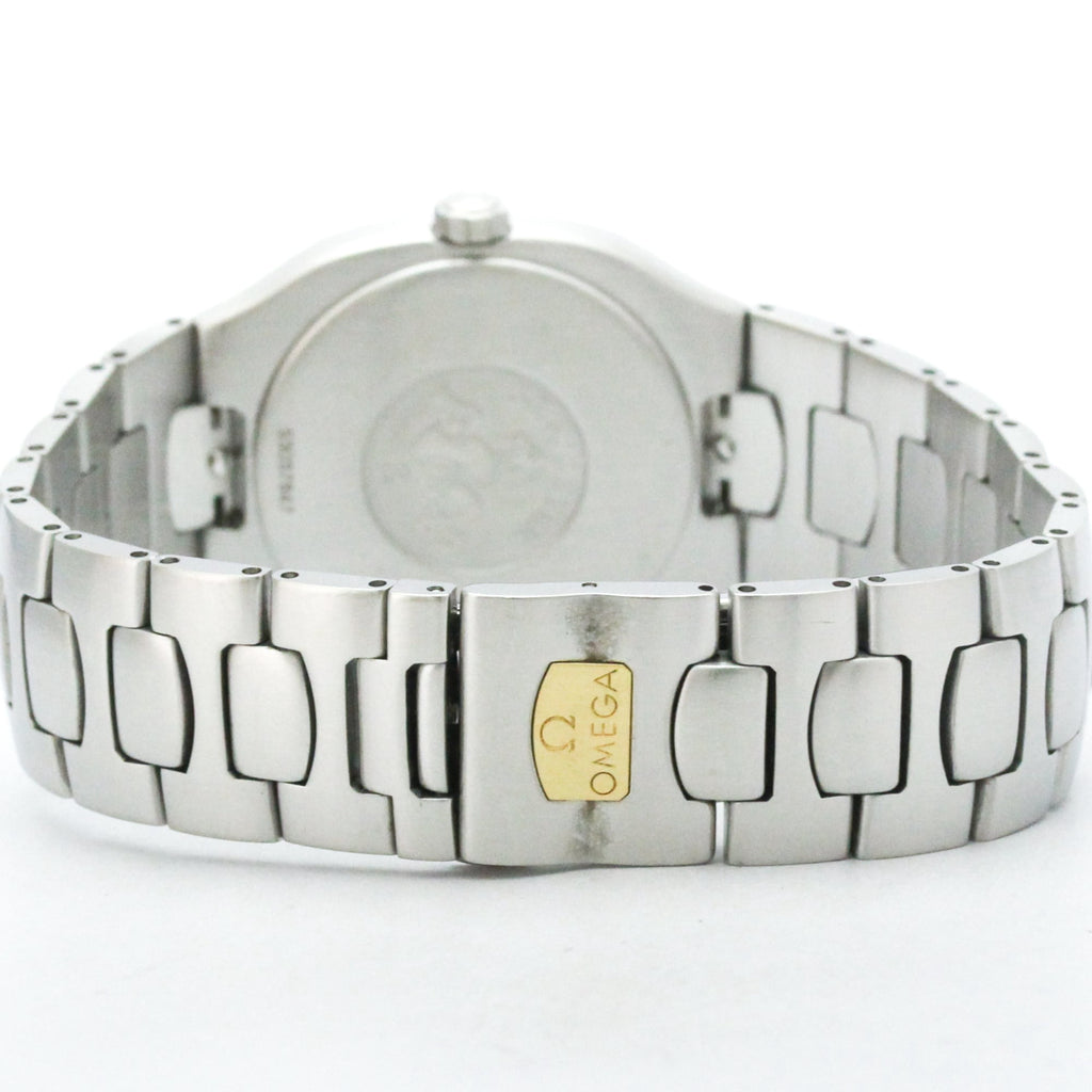 Pre-Owned OMEGA Seamaster Polaris 18K Gold Steel Mens Watch 396.1022 Polished
