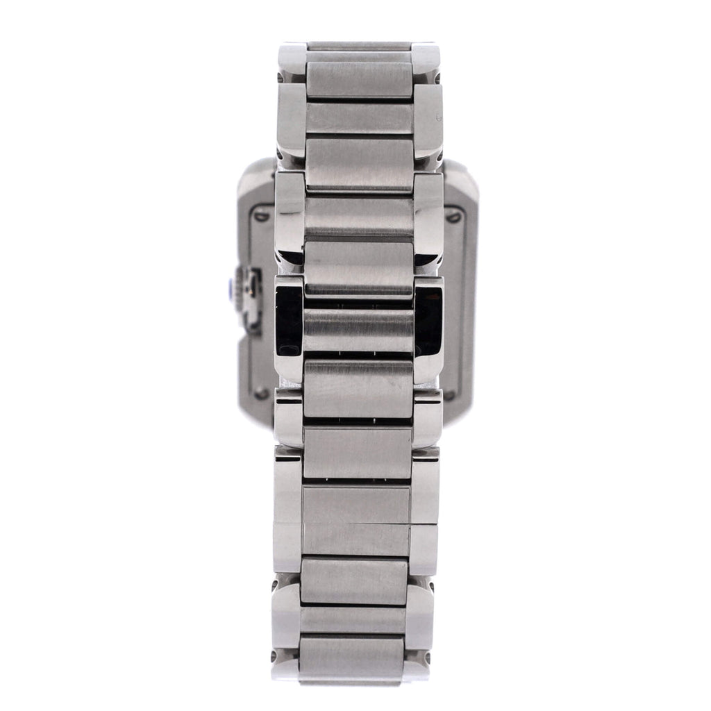 Pre-Owned Tank Anglaise Quartz Watch Stainless Steel 23 By Rebag