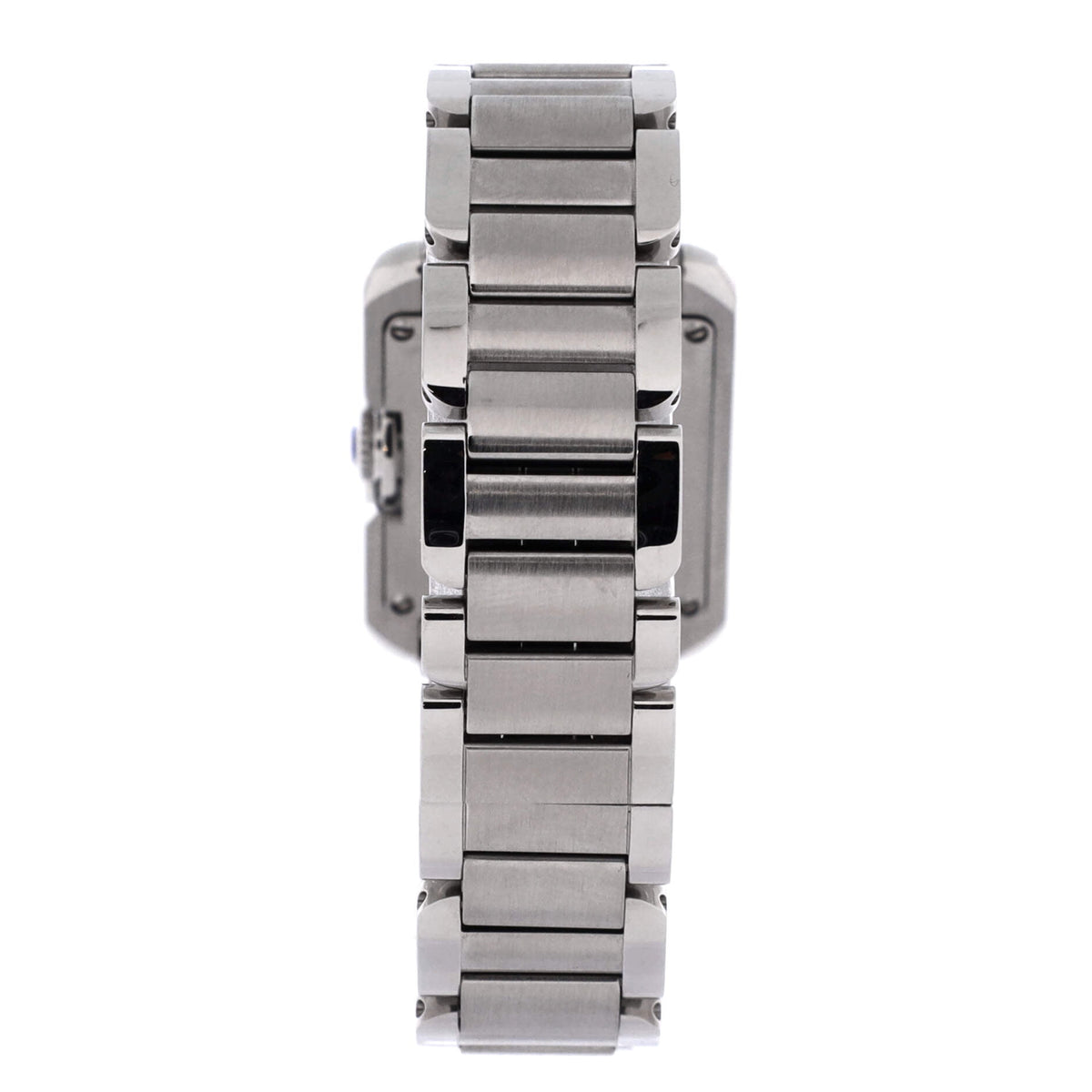 Pre-Owned Tank Anglaise Quartz Watch Stainless Steel 23 By Rebag