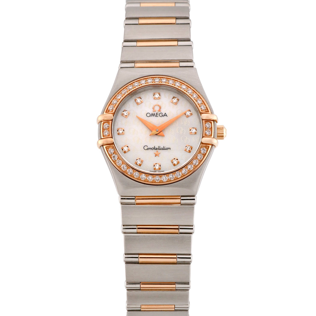Pre-Owned Omega Women's Constellation 25mm Stainless steel and 18k rose gold Wristwatch