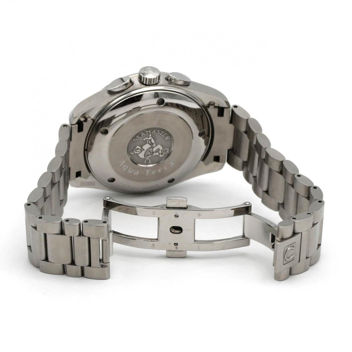 Pre-Owned Omega Railmaster Chronograph 2512.52 Stainless Steel Automatic Watch