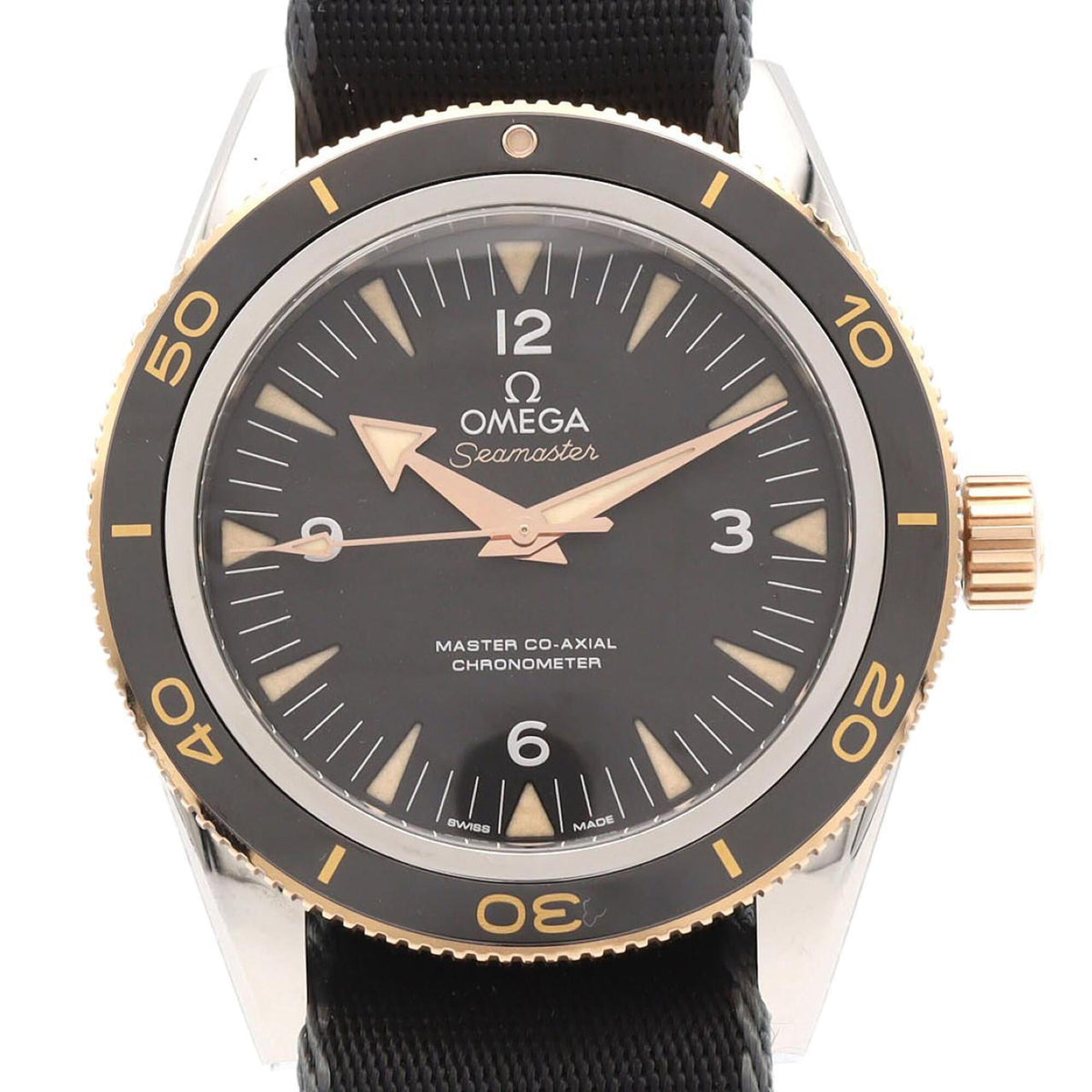 Pre-Owned Omega Seamaster 300 PG Combination 233.20.41.21.10.001 SSxPG Automatic Watch