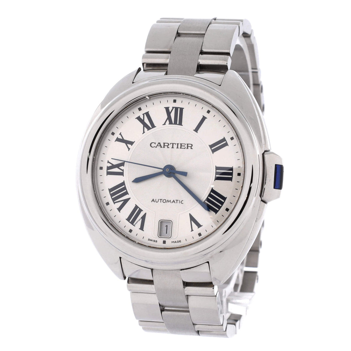 Pre-Owned Cle de Cartier Automatic Watch Stainless Steel 35 By Rebag