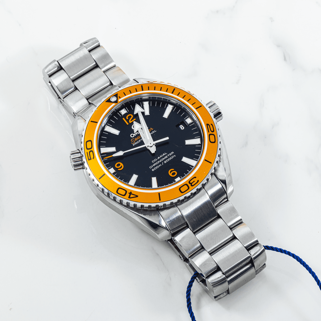 Pre-Owned Omega Seamaster Planet Ocean 600M 42mm Black Dial Stainless Steel Bracelet Watch