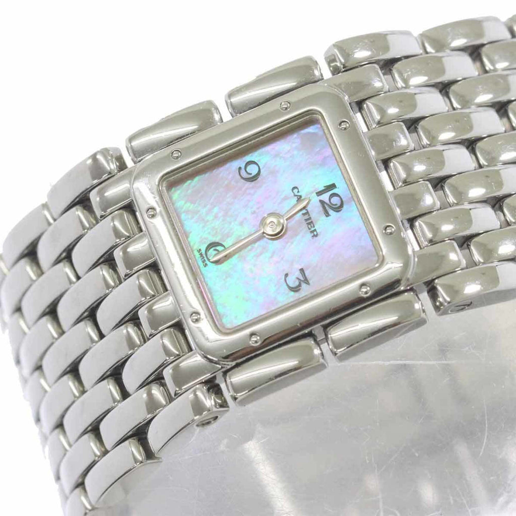 Pre-Owned Cartier Panthère Ruban W61003T9 Women's Watch Pink Shell Quartz