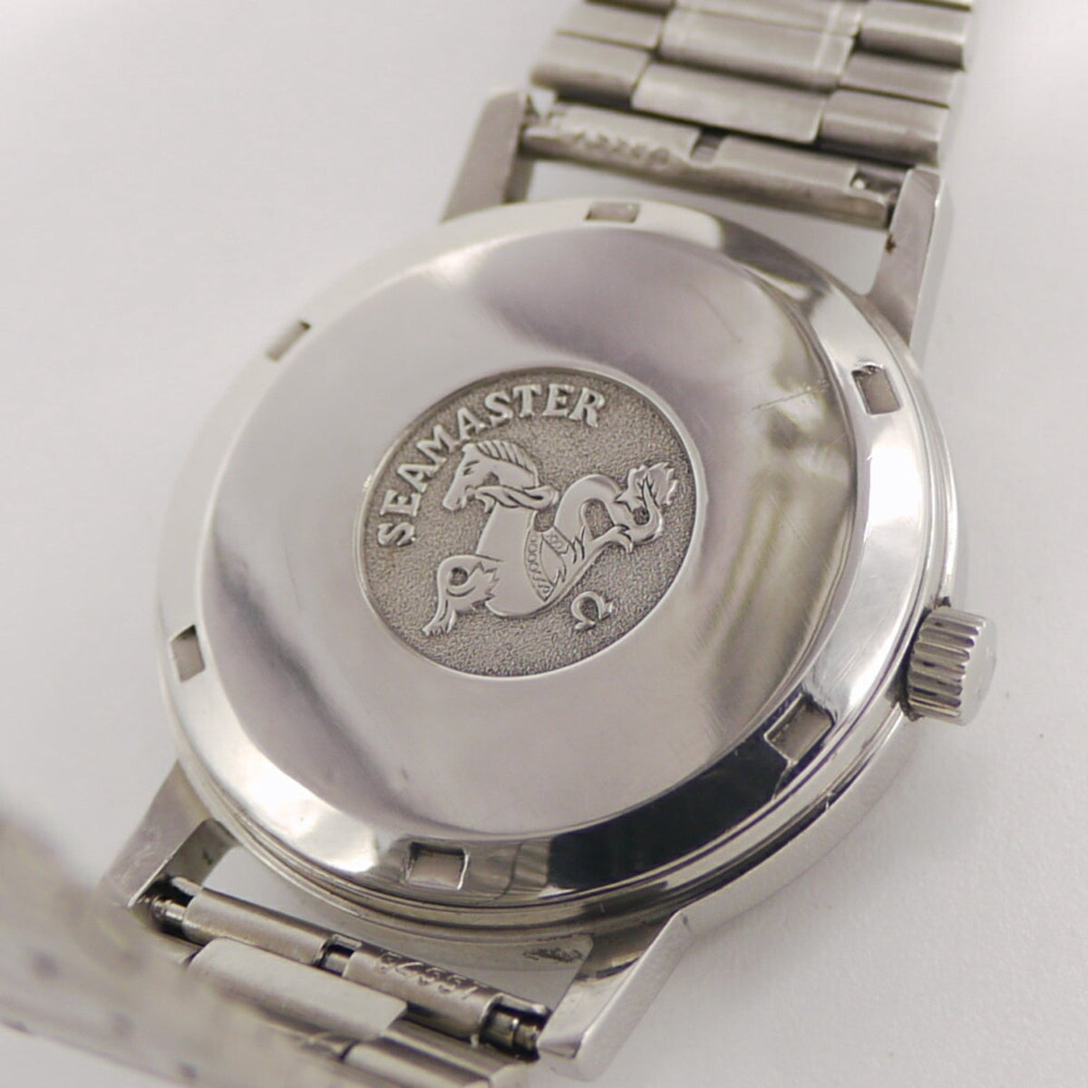 Pre-Owned OMEGA Seamaster manual winding watch silver dial (Fair)
