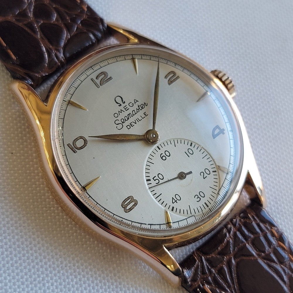Pre-Owned Omega Seamaster 2508 DeVille 18k Rose Gold 1940s 36mm Mens Manual Wind RA711