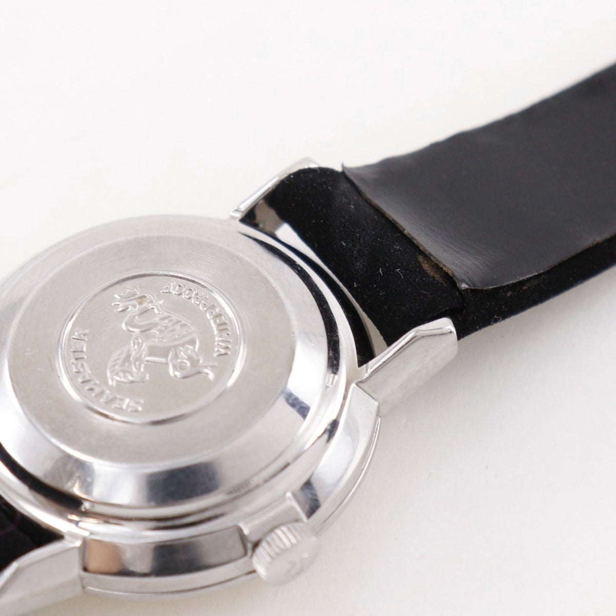 Pre-Owned Omega De Ville 565.005 Women's Watch - Stainless Steel x Leather Strap, Silver,...