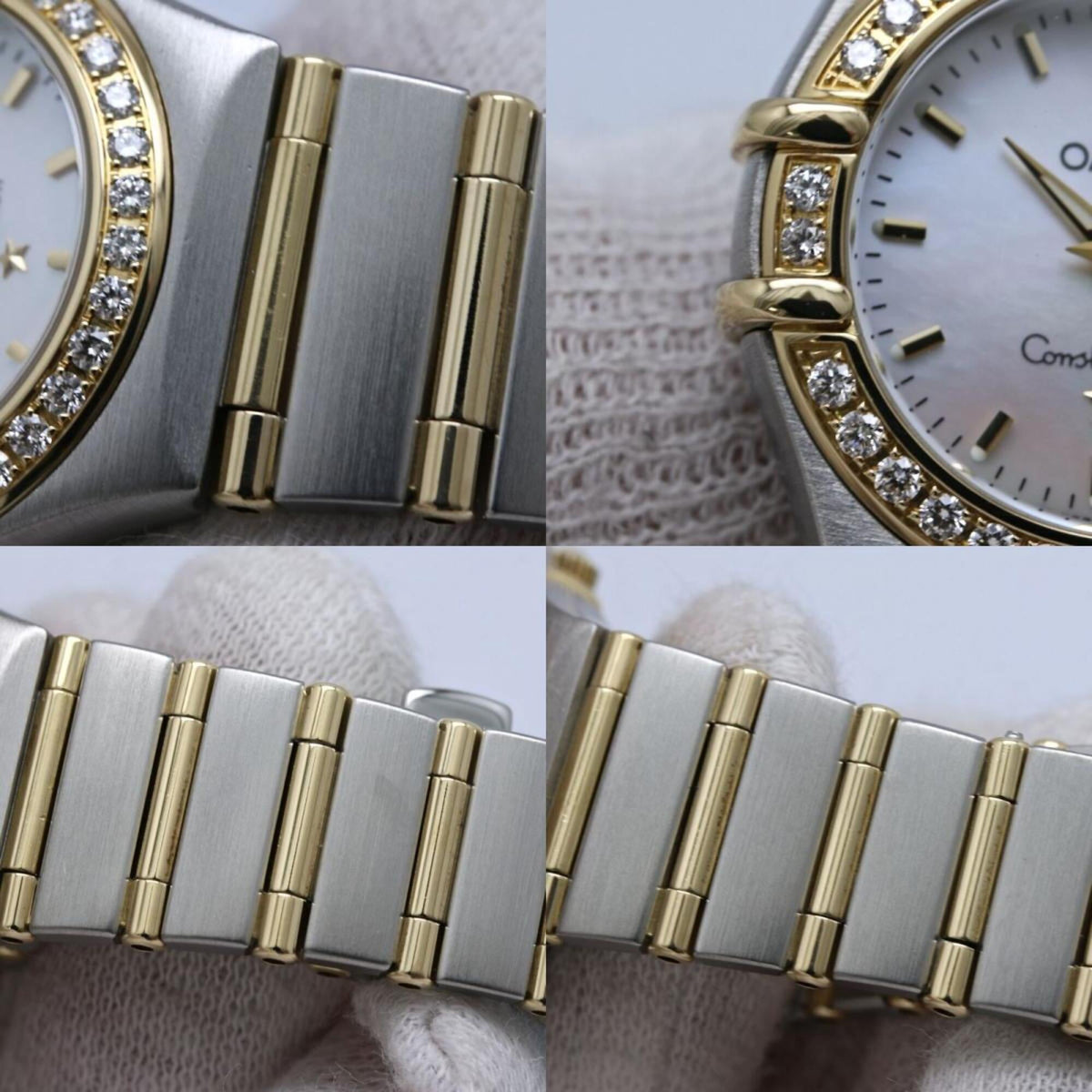 Pre-Owned OMEGA Constellation Mini Diamond 1267.70.00 Women's Watch SSx18K Yellow Gold 40604
