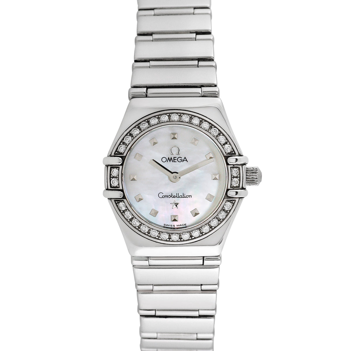 Pre-Owned Omega Women's Constellation 22mm Stainless Steel Wristwatch