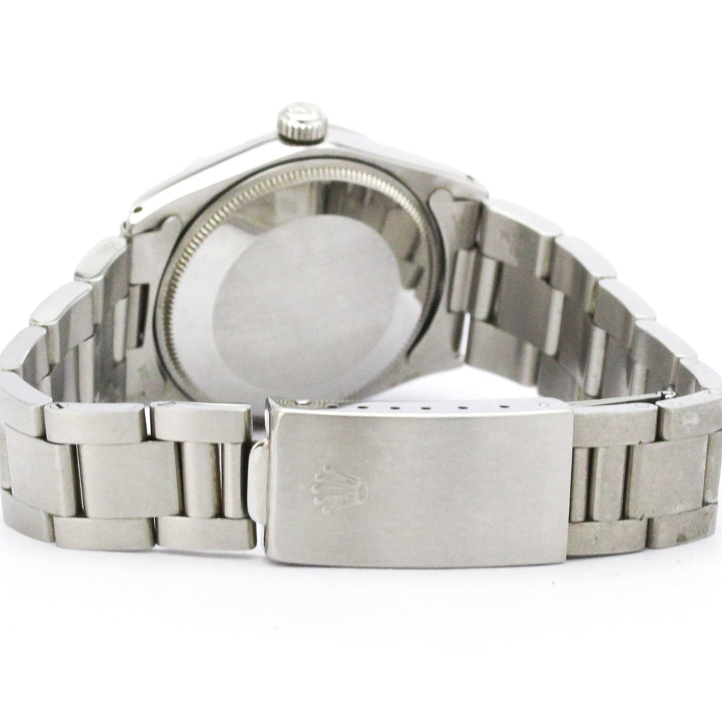 Pre-Owned ROLEX Oyster Perpetual 1007 Steel Automatic Mens Watch Vintage