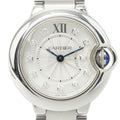 Pre-Owned Cartier Ballon Bleu SM de 11-Diamond Quartz Watch, Silver Dial, Stainless Steel,...